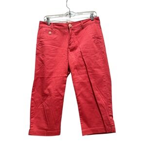 Dockers Women's Brick Red Clay Capri Pants Size 4